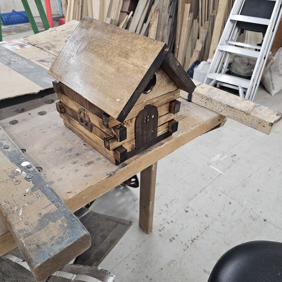 Rustic Wooden Birdhouse - Picture 3 of 5